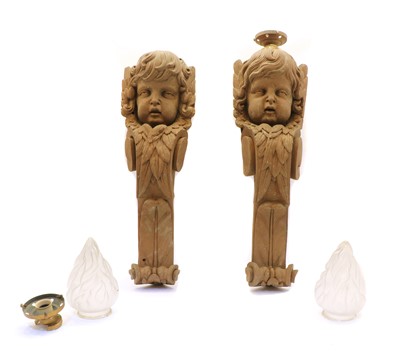 Lot 138 - A pair of 19th century carved corner brackets