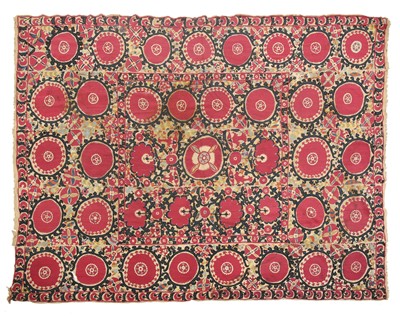 Lot 379 - A Suzani wall hanging