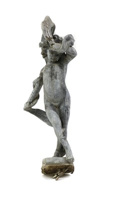 Lot 270 - A lead figure of a girl