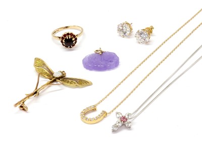 Lot 1423 - A quantity of gold jewellery