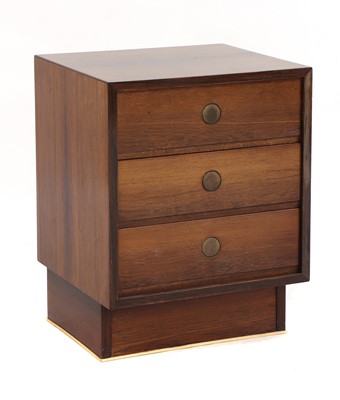 Lot 633 - A Danish Dyrlund-Smith rosewood bedside chest