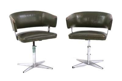 Lot 470 - A pair of 'Scimitar' armchairs