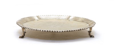 Lot 32 - A George III silver waiter