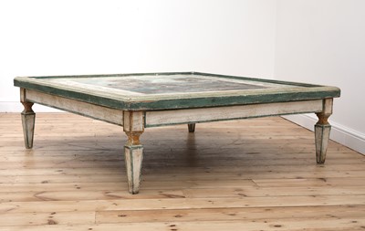 Lot 2 - A large Continental painted wood coffee table