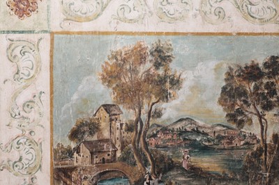 Lot 2 - A large Continental painted wood coffee table