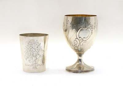 Lot 58 - A George III silver goblet
