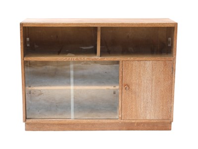 Lot 467 - A limed oak bookcase