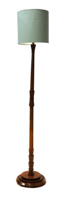 Lot 298 - An Art Deco walnut standard lamp
