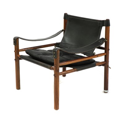 Lot 622 - A Swedish 'Sirocco' rosewood safari chair