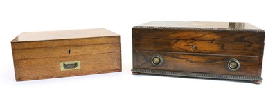 Lot 40 - An oak cased canteen of silver plated cutlery