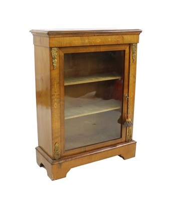 Lot 249 - A Victorian walnut pier cabinet