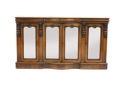 Lot 556 - A Victorian rosewood buffet