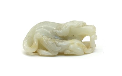 Lot 98 - A Chinese jade carving