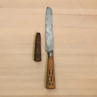 Lot 189 - A German steel knife