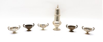 Lot 46 - A silver sugar caster
