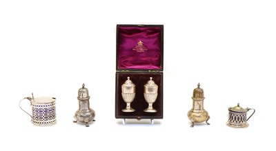 Lot 8 - A silver mustard pot