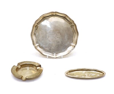Lot 3 - A silver waiter