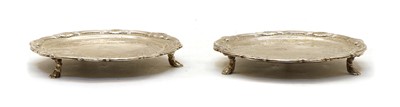 Lot 51 - A pair of Irish silver waiters