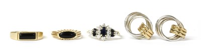 Lot 1395 - A quantity of 9ct gold jewellery