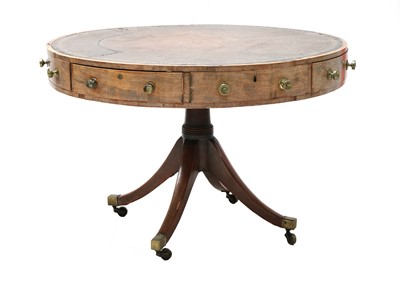 Lot 325 - A George IV mahogany drum table