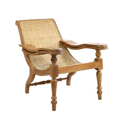Lot 371 - A Burmese plantation chair
