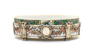 Lot 191 - A French silver mounted porcelain bowl