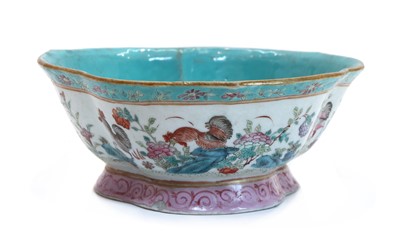 Lot 131 - A 19th century Catonese famille rose dish