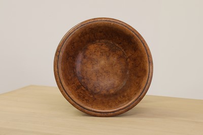 Lot 49 - A grained beech pedestal bowl