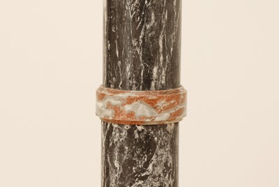 Lot 68 - A Continental black and red marble plinth