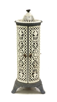 Lot 276 - A Victorian painted iron greenhouse heater