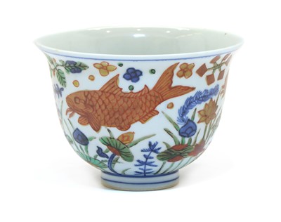 Lot 94 - A Chinese wucai bowl
