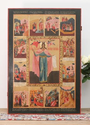 Lot 60 - A large hagiographical icon of St Barbara