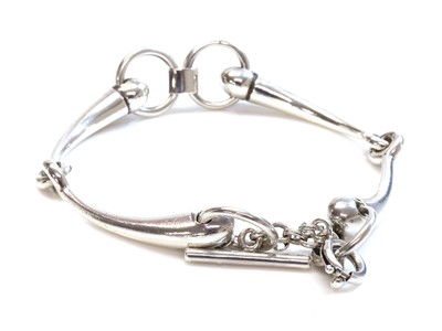 Lot 424 - A Danish sterling silver bracelet, by Anton Michelsen