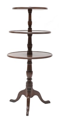 Lot 349 - A George III mahogany dumb waiter