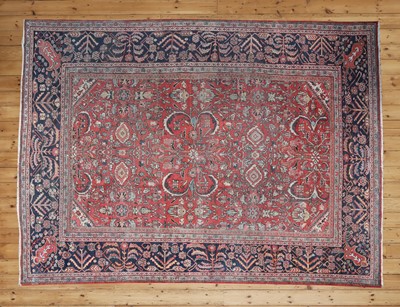Lot 38 - A Persian wool Mahal carpet