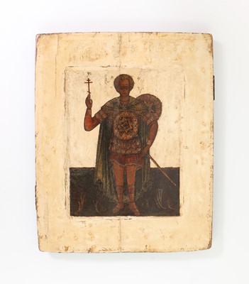 Lot 73 - An icon of St Demetri the Warrior Saint