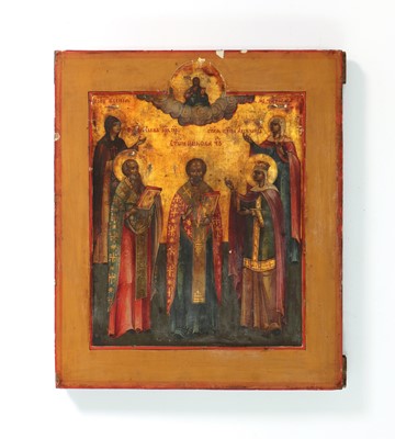Lot 97 - An icon of St Nicholas