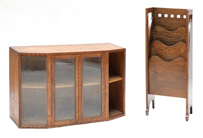 Lot 89 - A Cotswold School glazed oak bookcase