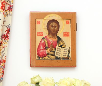 Lot 62 - An icon of Christ Pantocrator