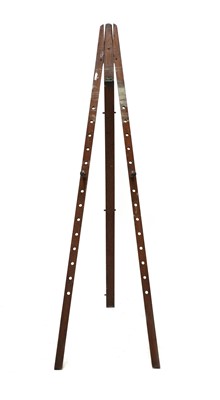 Lot 263 - A mahogany campaign folding easel