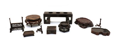 Lot 91A - A collection of Chinese wood stands
