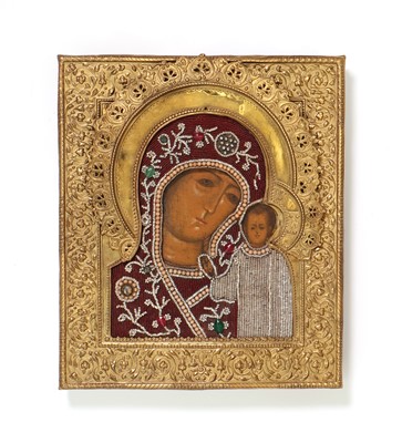 Lot 67 - An icon of the Mother of God of Kazan