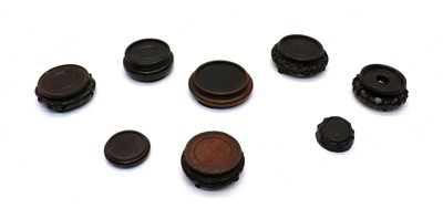 Lot 93A - A collection of Chinese wood stands