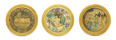 Lot 196 - Italian School, a roundel design for Majolica Dishes