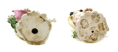 Lot 109 - A pair of Derby shepherd and shepherdess porcelain figures
