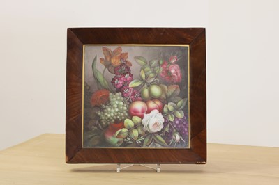 Lot 411 - A Derby porcelain plaque