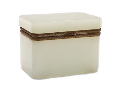 Lot 152A - A opaline glass casket