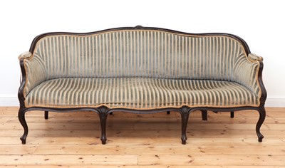 Lot 61 - A George III-style mahogany settee