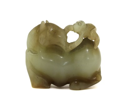 Lot 81 - A Chinese jade carving
