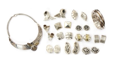 Lot 1447 - A quantity of silver jewellery